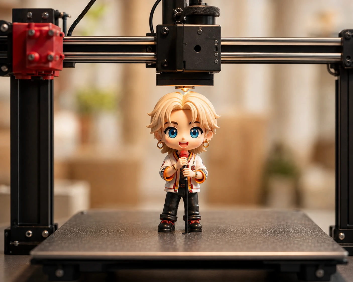 正在打印 Hi3D 模型的 3D 打印机