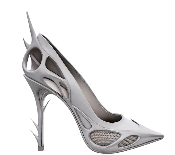 Segmented high heel shoe model