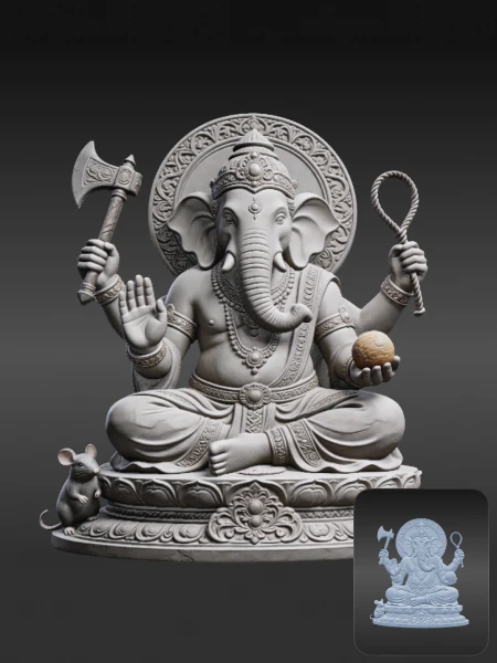 Bas-relief 3D model share