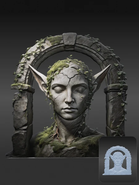 Bas-relief 3D model share
